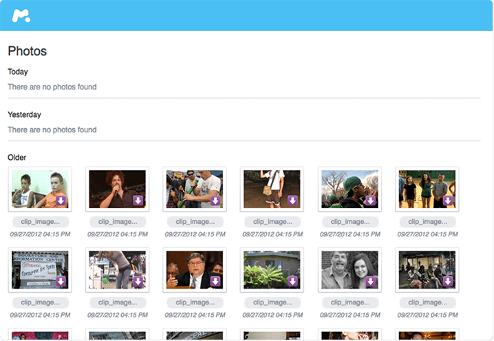 Capture d'écran de mSpy Photos et Vidéos